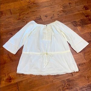 Tasha Polizzi cream top